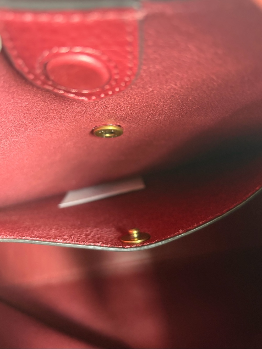 Authentic Coach Brooklyn 39 Dark Ruby Red Genuine Full Grain Leather - Picture 13 of 16